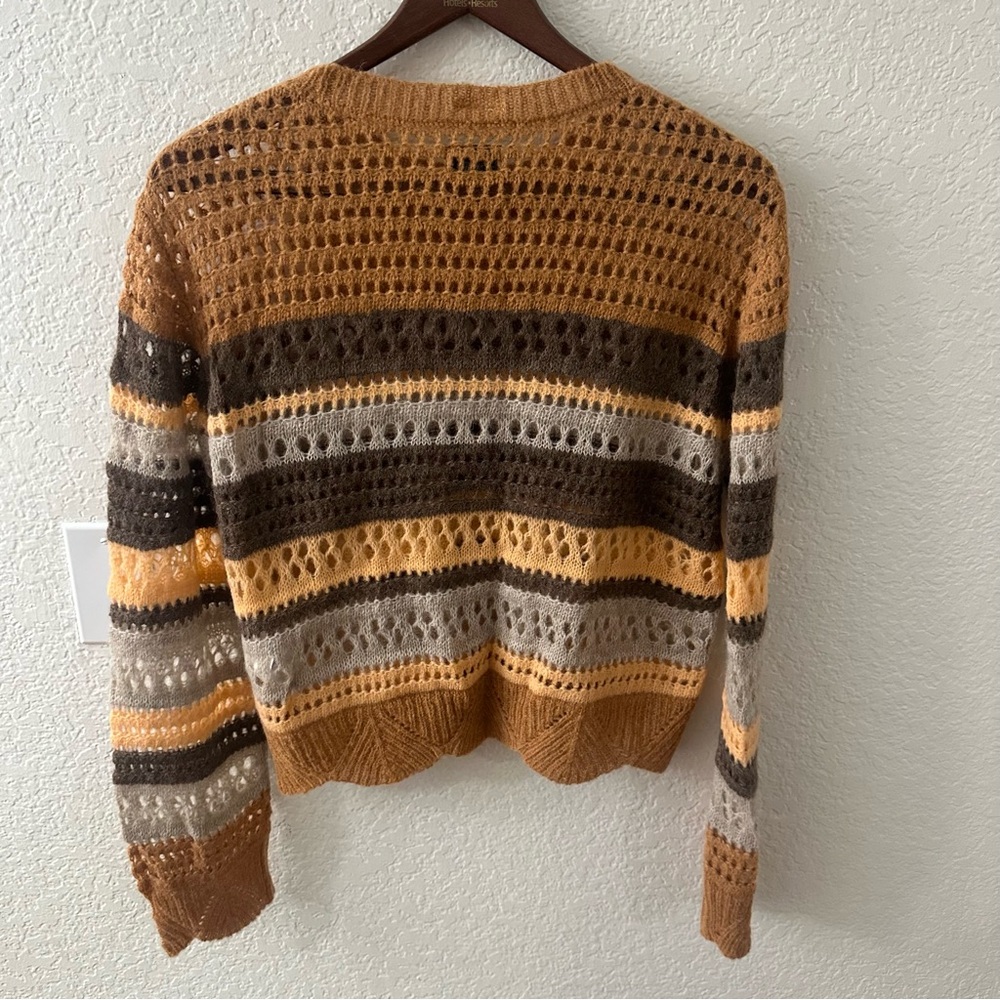 NEW MOTHER THE MOCK NECK SCALLOP JUMPER IN MISTY MOUNTAIN TOP SWEATER - Picture 10 of 10